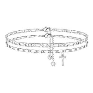 ShineScript – Layered Anklet Bracelets with Letters