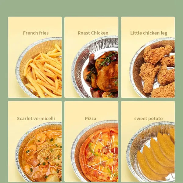 CrispGuard – Reusable Air Fryer Foil Liners (50 pcs)