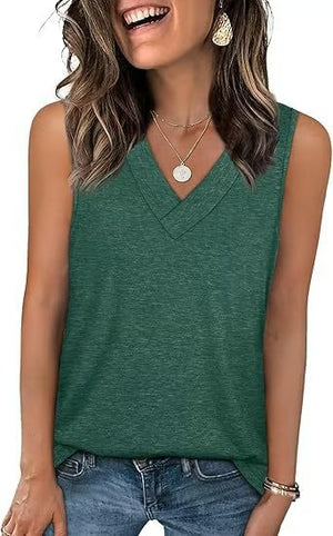 VeeLuxe | Flowy V-Neck T-Shirt