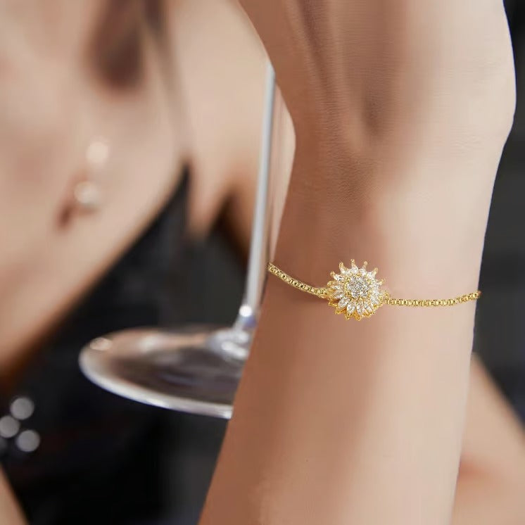 MoodBlossom – Expressive Sunflower Emotion Bracelet