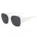 Matte white frame+Grey lenses