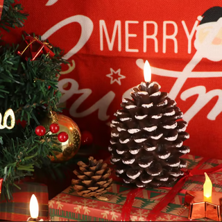 GlowCone – Flameless Pinecone Candle Set