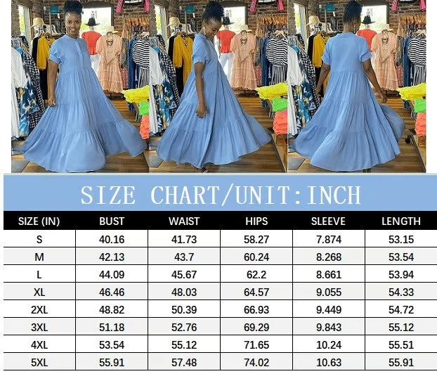 BreezeLuxe – Summer Tiered Midi Dress