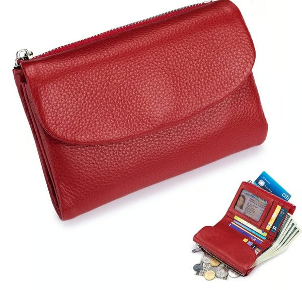 GrainFold – Unisex Pebble Leather Wallet