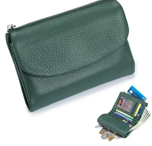 GrainFold – Unisex Pebble Leather Wallet