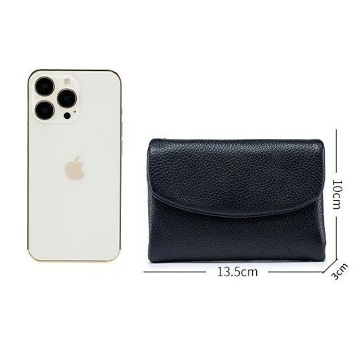 GrainFold – Unisex Pebble Leather Wallet