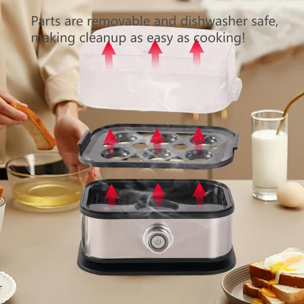 EggEase – Stainless Steel Rapid Egg Cooker