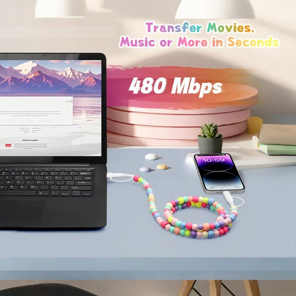 ChargeBead – 4-in-1 Fast Charging Cable (66W)