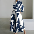 Blue and white stripes