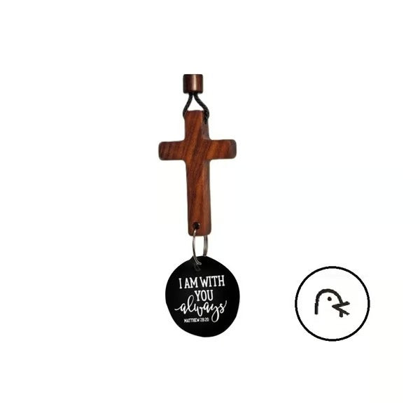 HopeHang – Rearview Bible Verse Cross Ornament