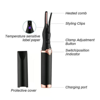 GlamCurl – Heated Eyelash Curler for Lift & Volume (1+1 FREE)