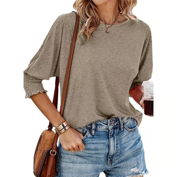 UrbanMuse – Basic Business Tee with Crewneck Charm