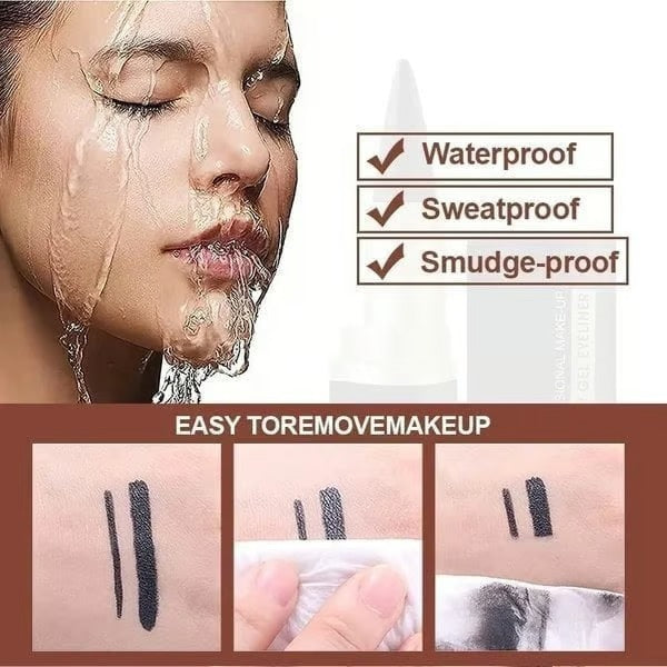 InkSilk – Natural Black Eyeliner Cream (1+1 free)