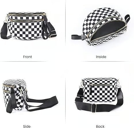 IrisLuxe – Best Version Crossbody with Double Zips