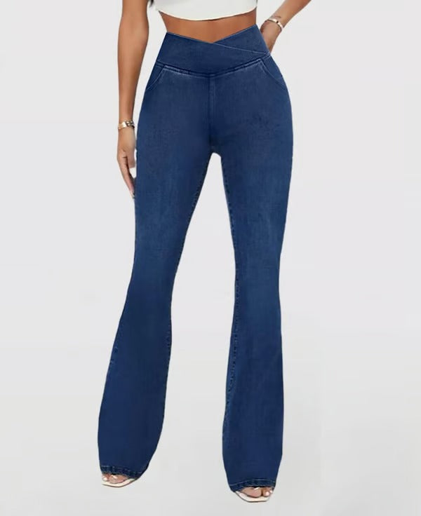 SculptEase – Crossover High Waisted Jeans