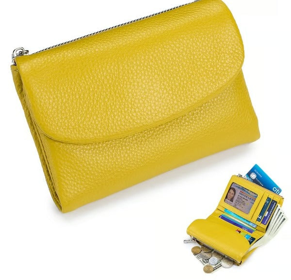 GrainFold – Unisex Pebble Leather Wallet