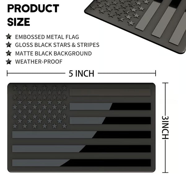 ShadowPatriot – 3D American Flag Emblem Decal