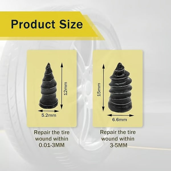 TreadFix – 60PCS Tire Repair Rubber Nail Kit
