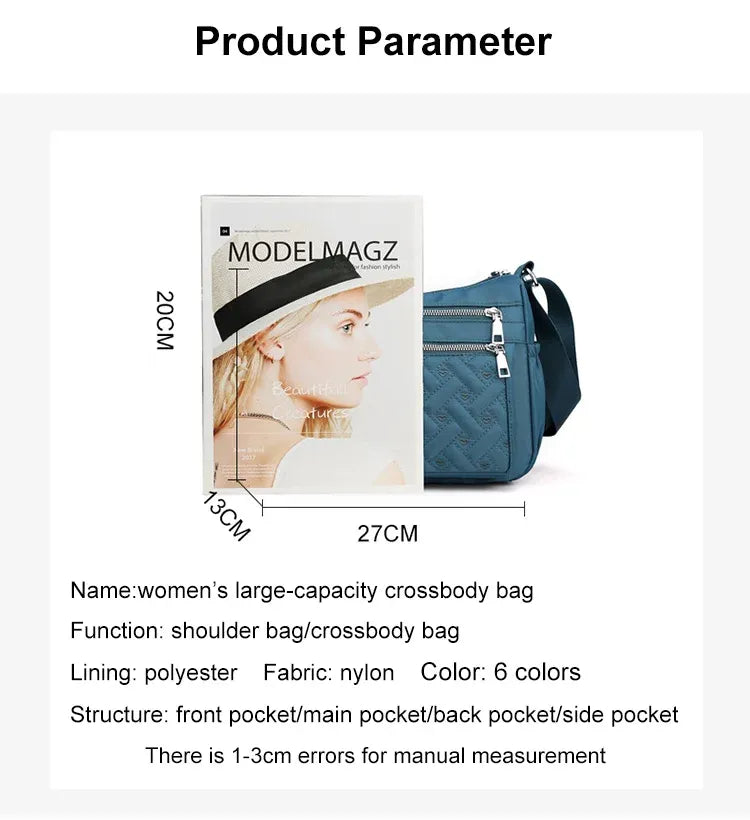 UrbanVoyage – Nylon Shoulder Messenger Bag