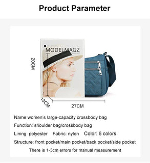 UrbanVoyage – Nylon Shoulder Messenger Bag