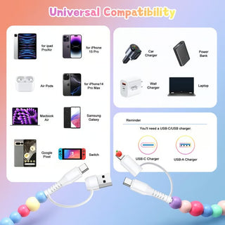 ChargeBead – 4-in-1 Fast Charging Cable (66W)