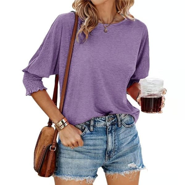 UrbanMuse – Basic Business Tee with Crewneck Charm