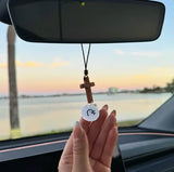 HopeHang – Rearview Bible Verse Cross Ornament