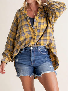StreetLoom – Washed Oversized Shacket with Pockets