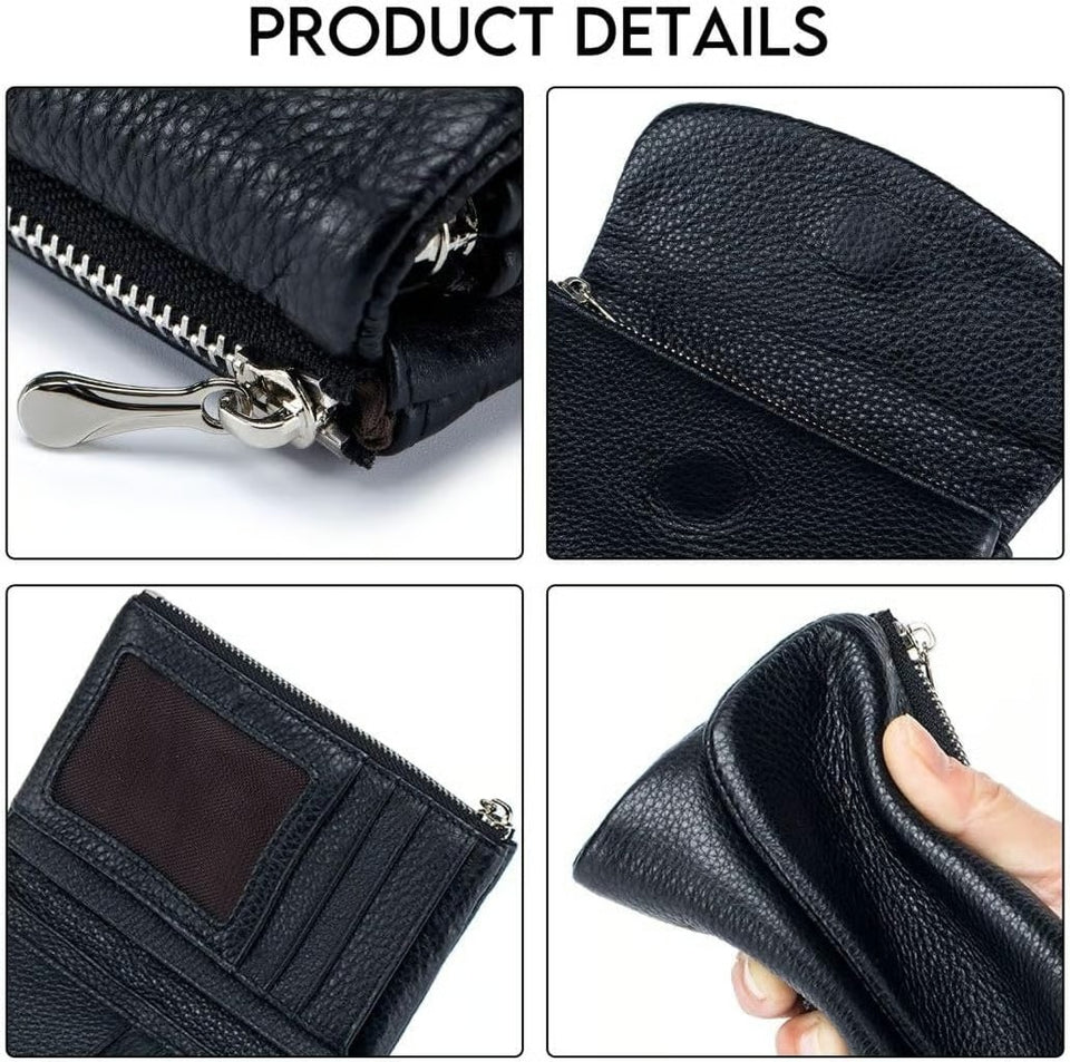 GrainFold – Unisex Pebble Leather Wallet