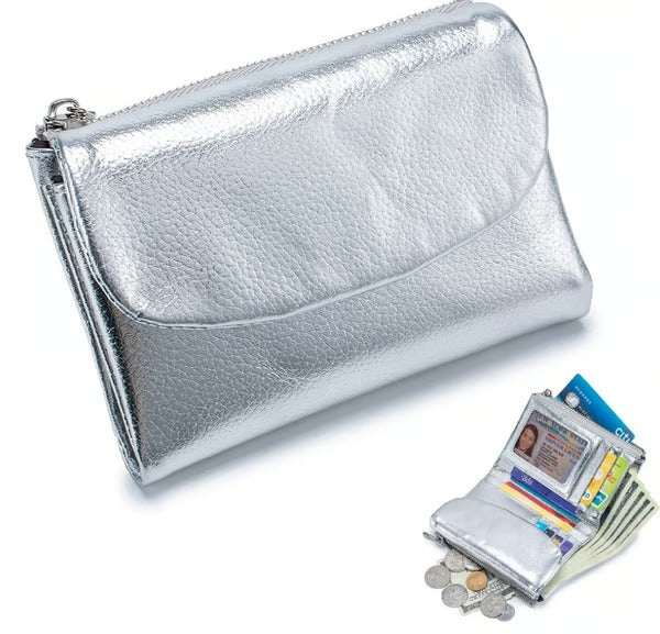 GrainFold – Unisex Pebble Leather Wallet