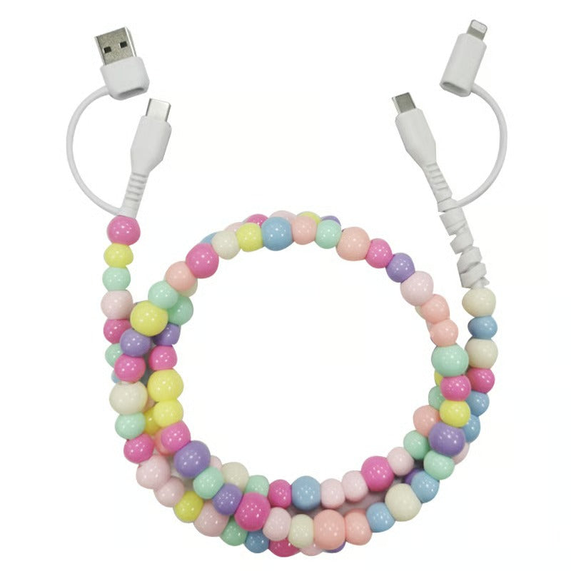 VoltGleam – 66W Beaded Multi Charging Cord
