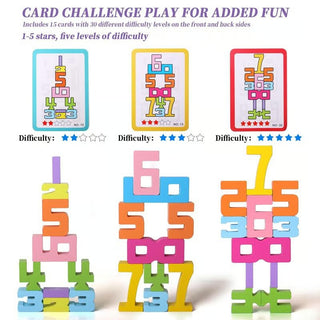 MiniMinds – Educational Wooden Number Blocks Set