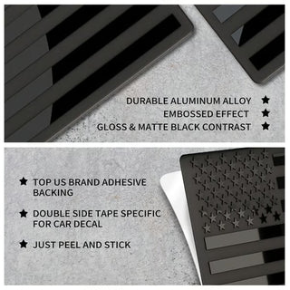 ShadowPatriot – 3D American Flag Emblem Decal