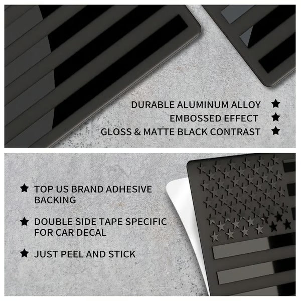 ShadowPatriot – 3D American Flag Emblem Decal