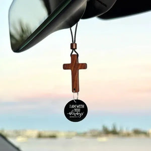 HopeHang – Rearview Bible Verse Cross Ornament
