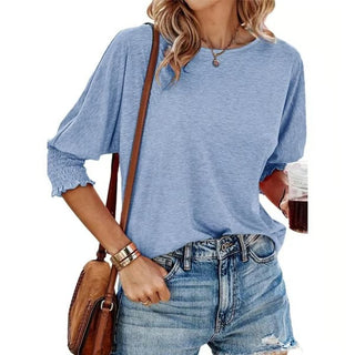 UrbanMuse – Basic Business Tee with Crewneck Charm