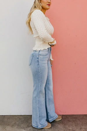CurveEase – Plus Size Tummy Control Vintage Jeans