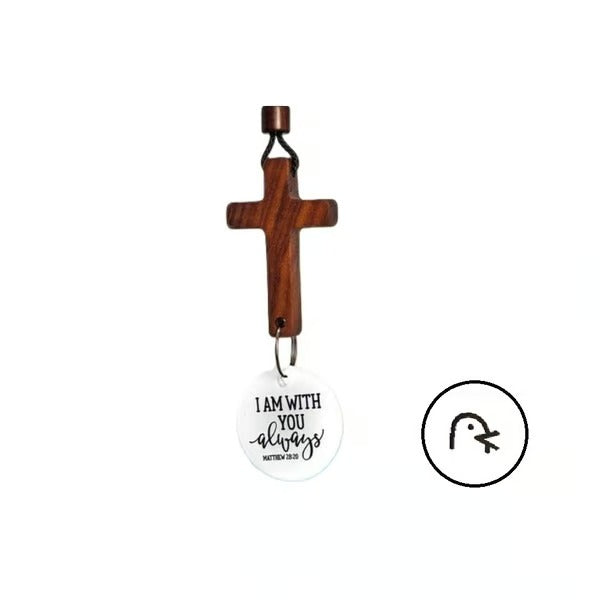HopeHang – Rearview Bible Verse Cross Ornament
