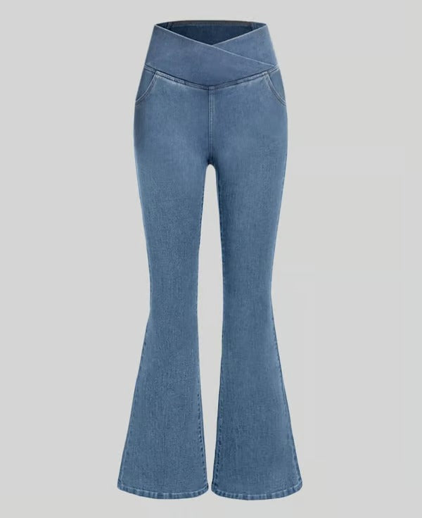 SculptEase – Crossover High Waisted Jeans