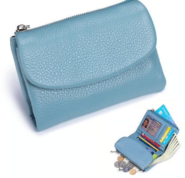 GrainFold – Unisex Pebble Leather Wallet