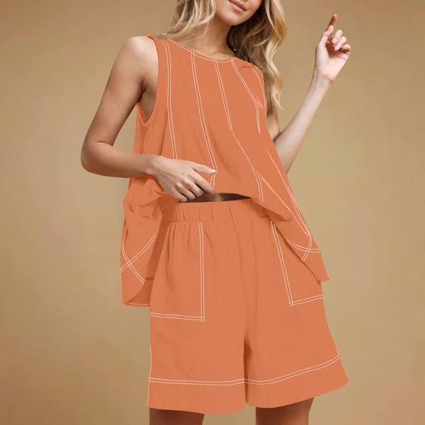 ChicEase – Women’s 2-Piece Sleeveless Outfit Set