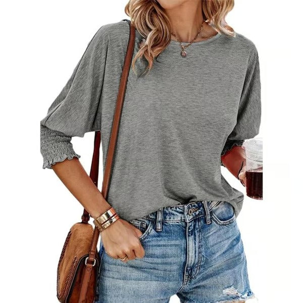 UrbanMuse – Basic Business Tee with Crewneck Charm
