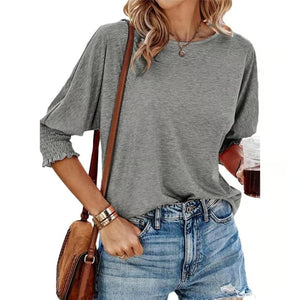 UrbanMuse – Basic Business Tee with Crewneck Charm