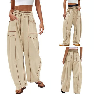 ComfyBarrel – Wide Leg Lounge Sweatpants with Pockets