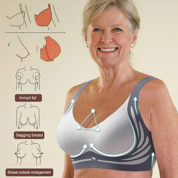 LiftLuxe – Wireless Push Up Gather Bra