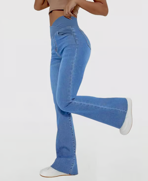 SculptEase – Crossover High Waisted Jeans