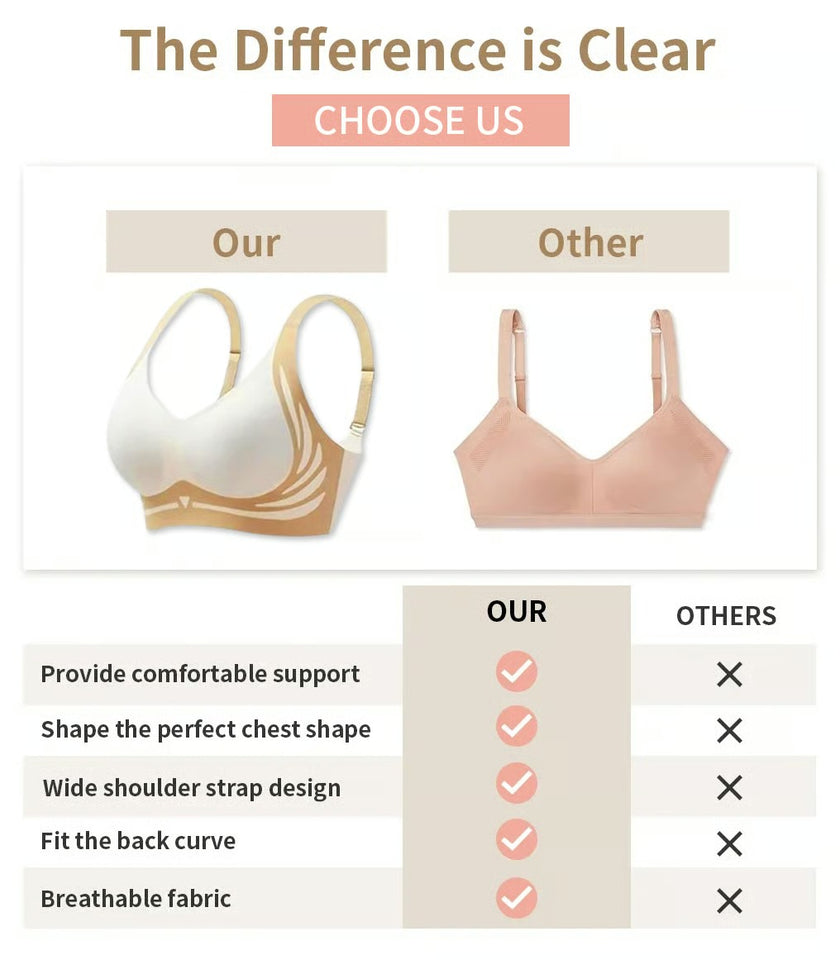 LiftLuxe – Wireless Push Up Gather Bra