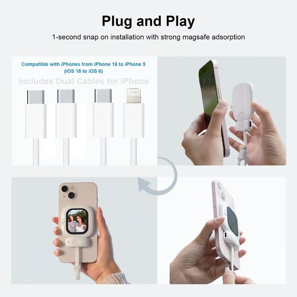 VlogMate – Mini Selfie Screen & Remote Kit for iPhone