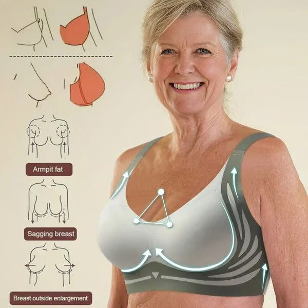 LiftLuxe – Wireless Push Up Gather Bra