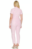 GlamStep – Barbie-Inspired Effortless Jumpsuit